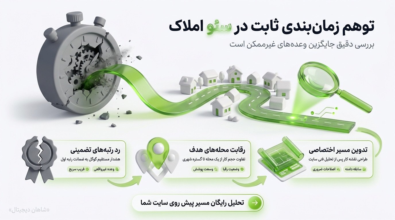 سئو سایت املاک چقدر زمان می‌برد؟