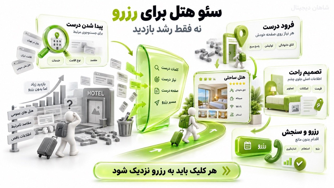 خدمات سئو هتل و اقامتگاه با تمرکز بر رزرو مستقیم 2 سئو هتل دقیقا باید چه چیزی را تغییر دهد؟