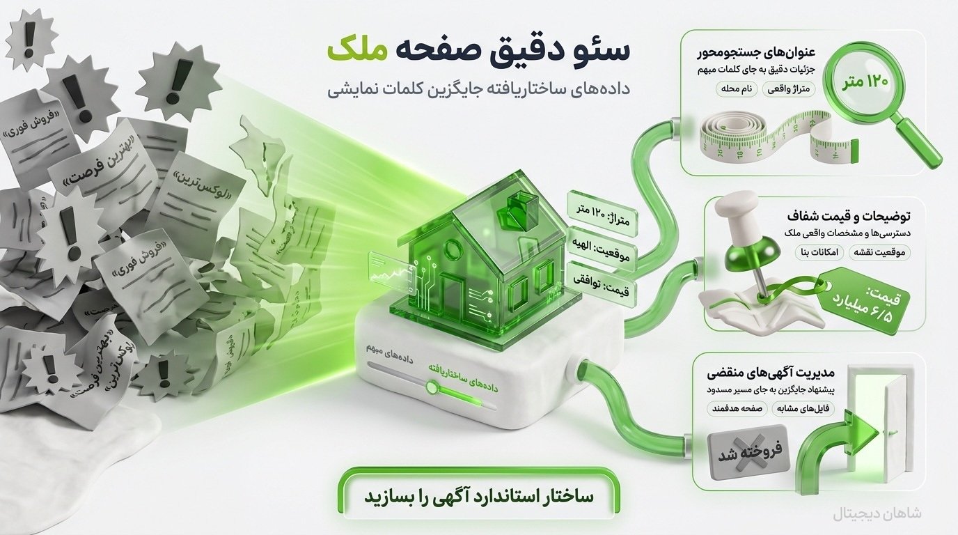 سئو سایت املاکی📈 تعرفه جذب مشتری از رتبه 1 گوگل 5 صفحه آگهی ملک را چطور برای سئو آماده کنیم؟