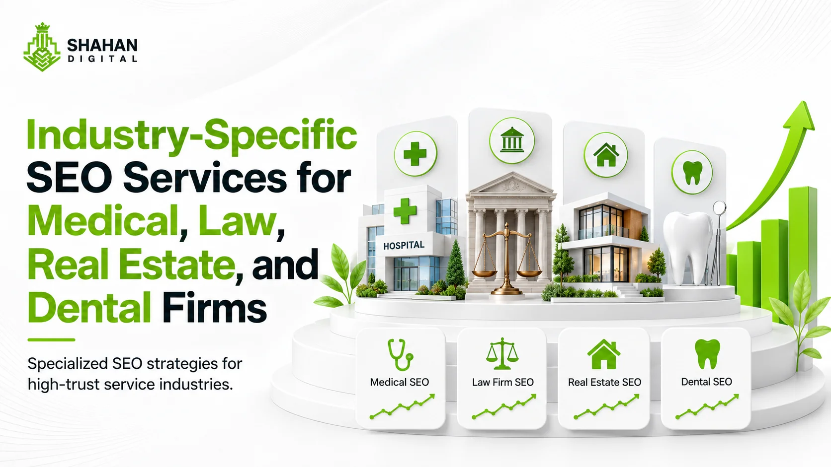 Industry-Specific SEO Services for Medical, Law, Real Estate, and Dental Firms